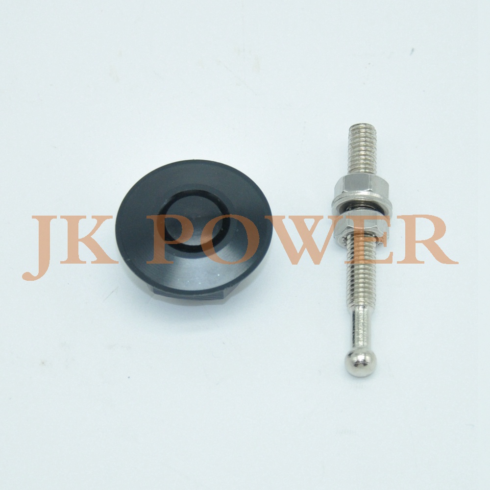 JK Cabinet door lock Universal Aluminum Quik Latch Mini Latch Push Button Fastener Mini Hood Lock: Black