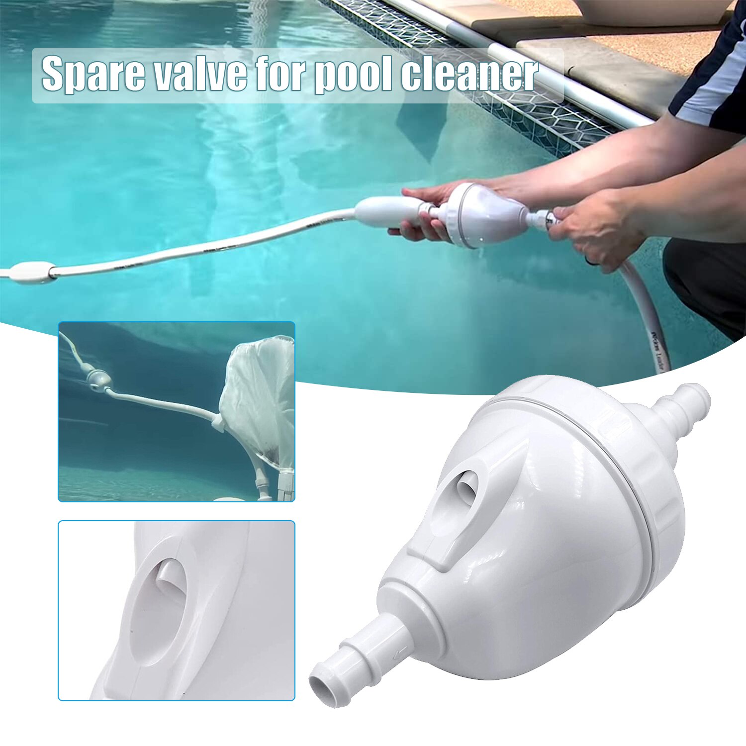 Pool Cleaner Spare Valve Pool Sweeping Reverse Valve for Vacuum Swimming Pool Cleaning Robot XHC88: Default Title