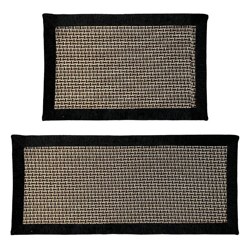 Køkkenmåtter, køkkenmåtter til gulv foran vasken, absorberende køkkenmåtte, køkkenmåtter, skridsikre løbere til be you: 800 mmx 800mm / Sort