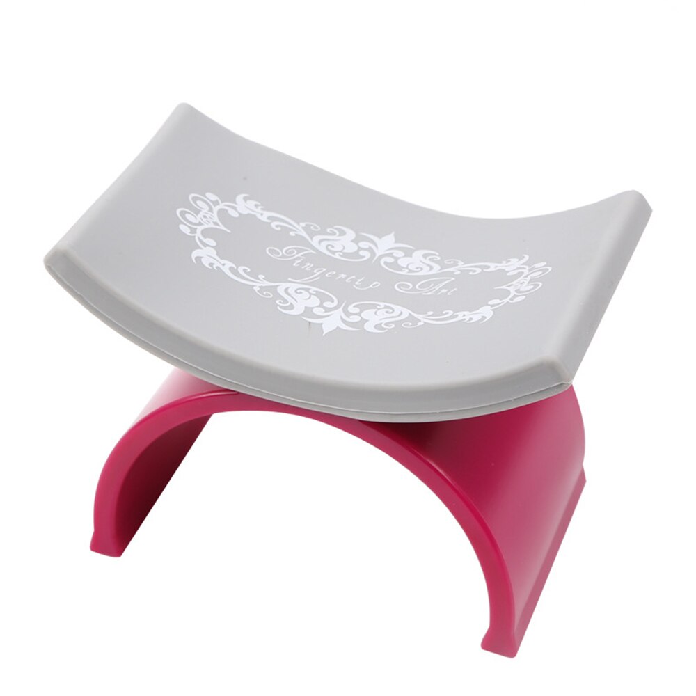 Repose-main en silicone pour poignet, avec coussin en forme de u pour espace de manucure en plein air,: Style A Red