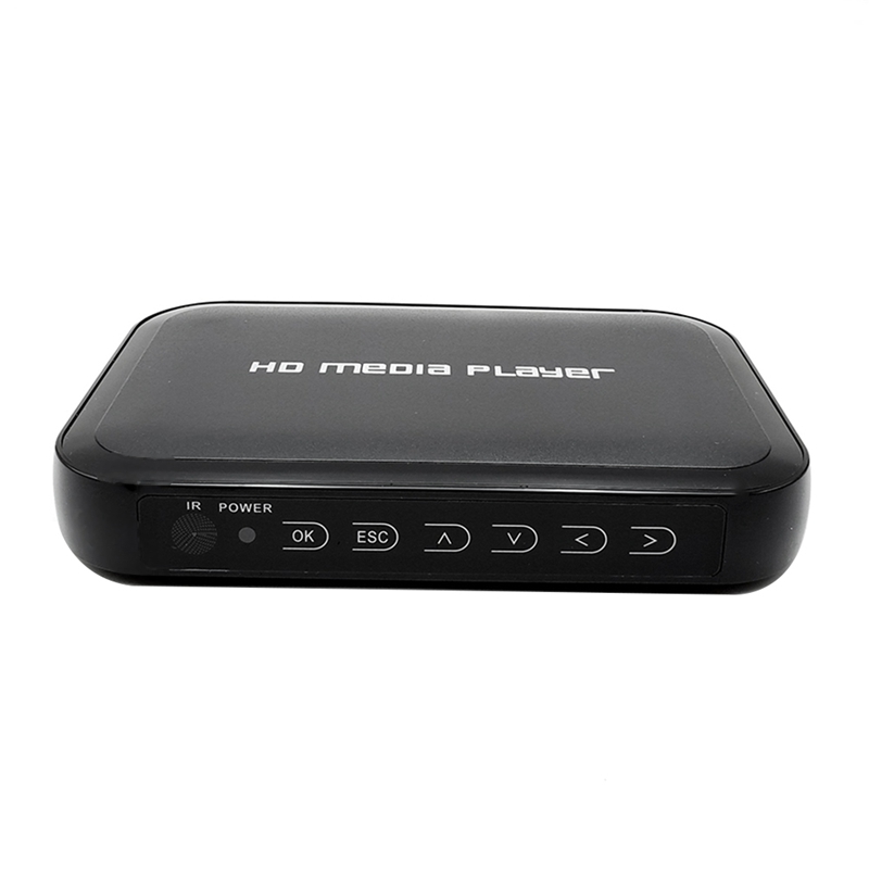 HD Player Mini Full HD 1080P H.264 MKV HDD HDMI-Compatible Media Player Center USB OTG SD AV TV AVI RMVB HDDM3: US Plug