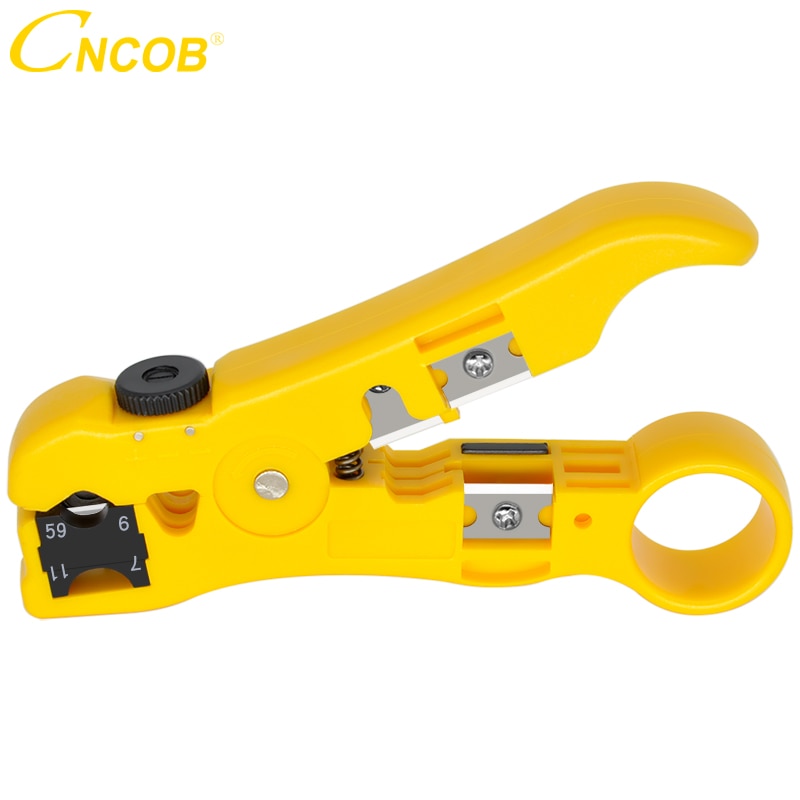 CNCOB-pelador de cables automático, herramientas de pelado eléctrico para UTP/STP RG59 RG6 RG7 RG11, cortador multifuncional