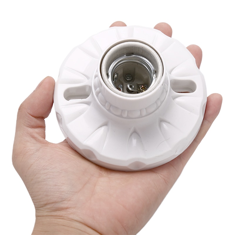 E27 keramik led lamphållare rund sockel bas hängande lamp sockel sockel 6a 10a 220 v