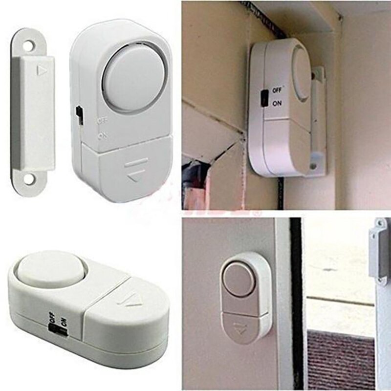 Magnetic Sensors Entry Burglar Alarm Security Alarm Guardian Independent Wireless Home Door Window Warning Theft Accessories