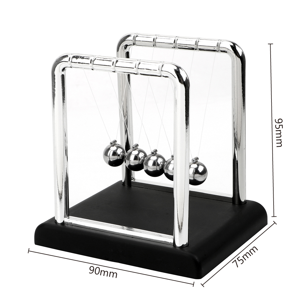 NICEYARD Table Decor Newton Ball Physics Science Pendulum Steel Balance Ball Newton's Cradle Metal Pendulum Ball