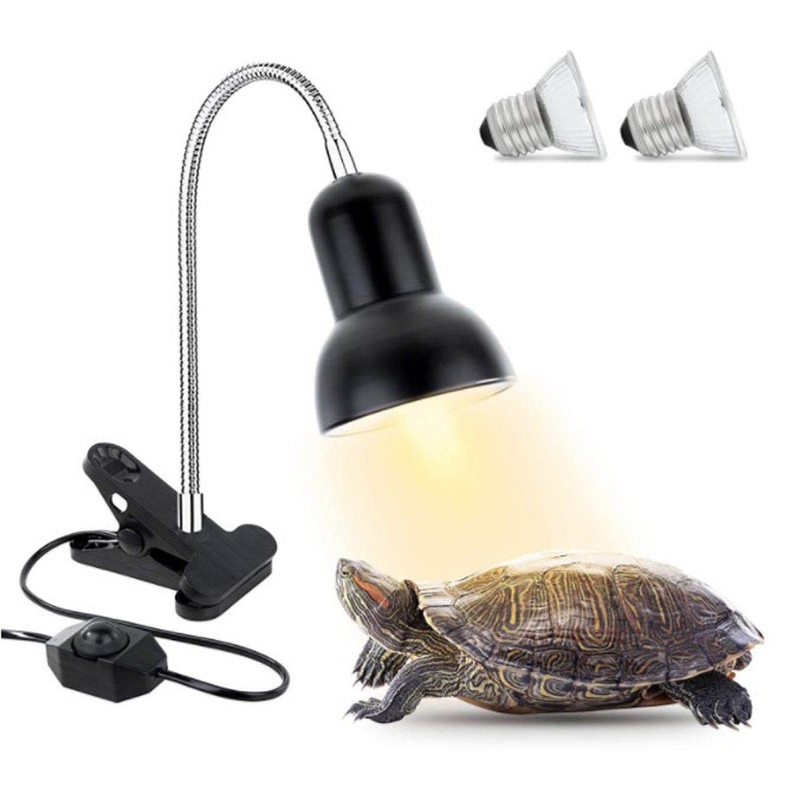Lámparas UVA UVB de 50W y 70W para acuario, luz trasera de calor para tortugas, reptiles, mascotas, solarium de calcio