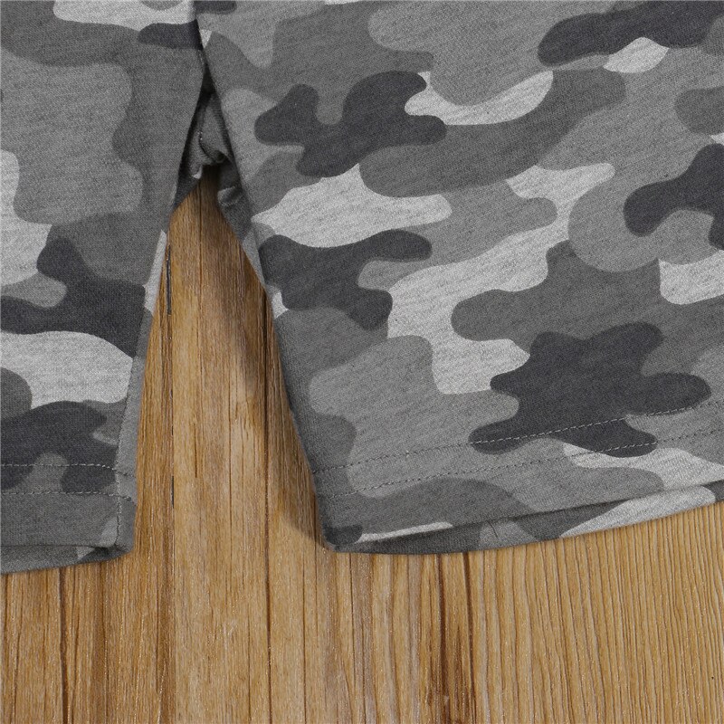1-10 anni pantaloncini mimetici per bambini pantaloni a vita alta elastici con tasche pantaloni da autunno estivi con stampa mimetica per bambini