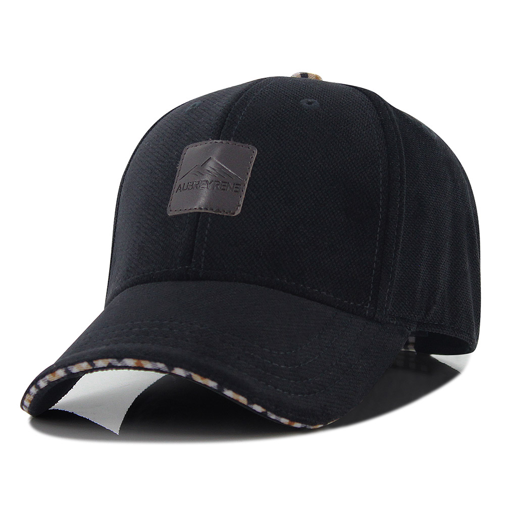 [AETRENDS] Winter Baseball Cap Caps for Men Trucker Hat 4 Colors for Choice Z-1937: Black