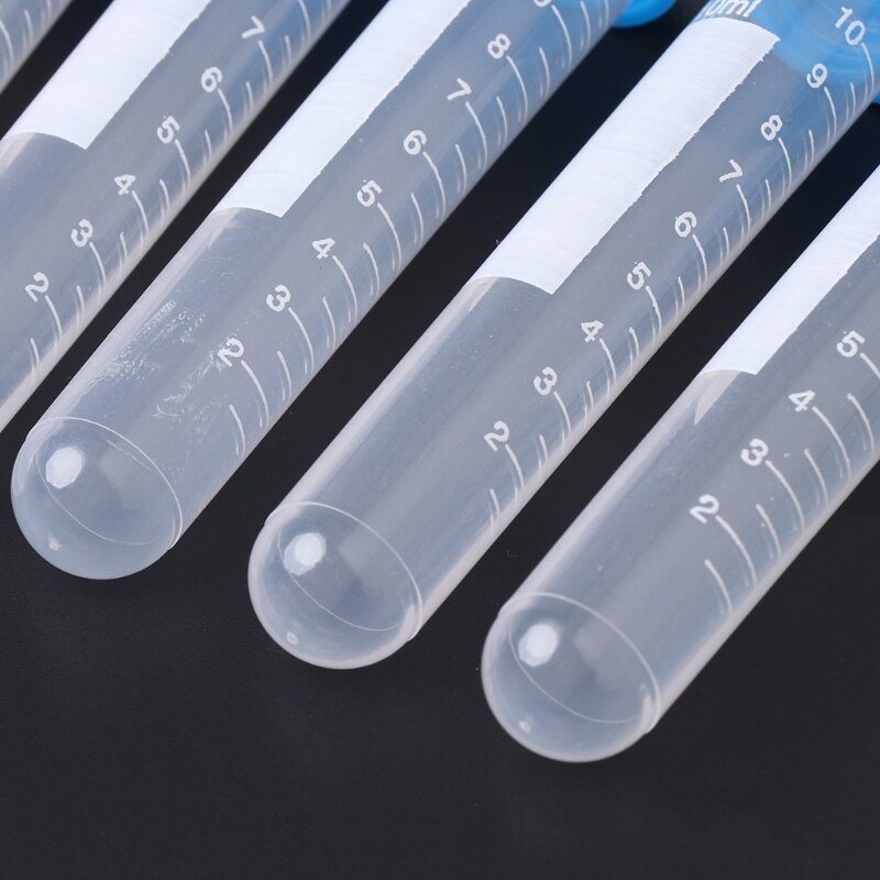 5PCS 10ml Volume Plastic Bottle with Screw cap Transparent Container Can Storage