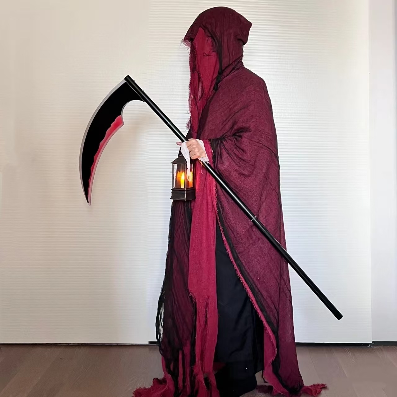 Trajes de bruxa halloween adulto manto vampiro com capuz cosplay traje manto assustador grim reaper vestir-se brincadeira horror traje adereços
