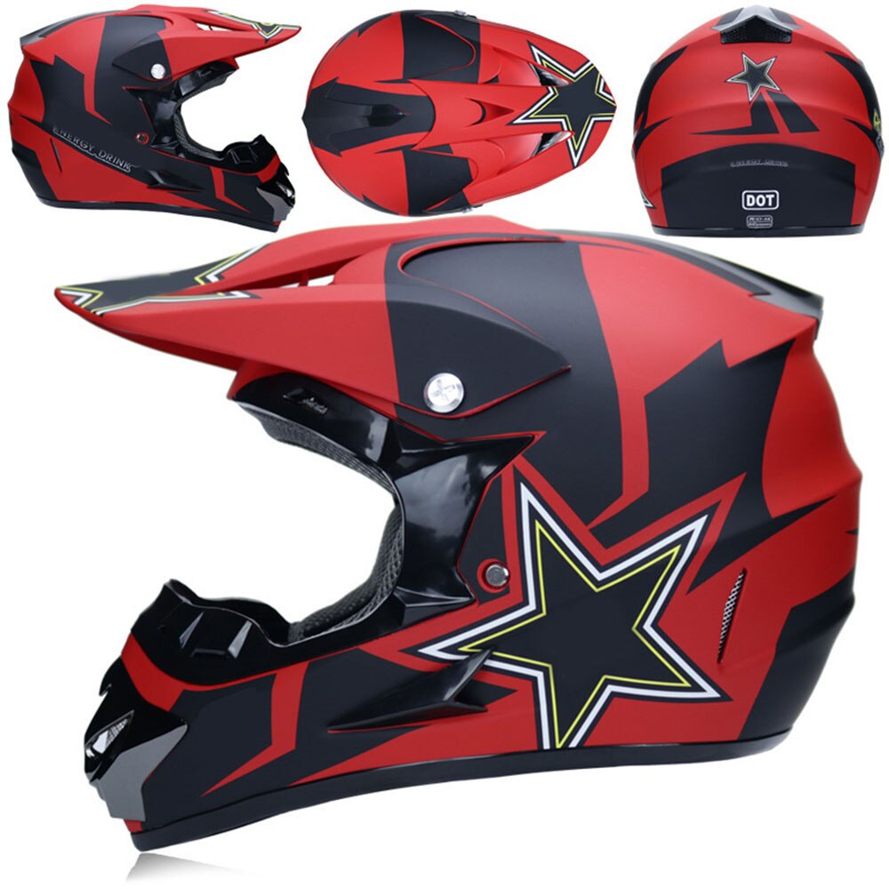 Youth Motocross Helmets, Motorcycle Racing Kart Snowmobile Helmet Casco Moto, Unisex, Suitable for All Seasons: Clear