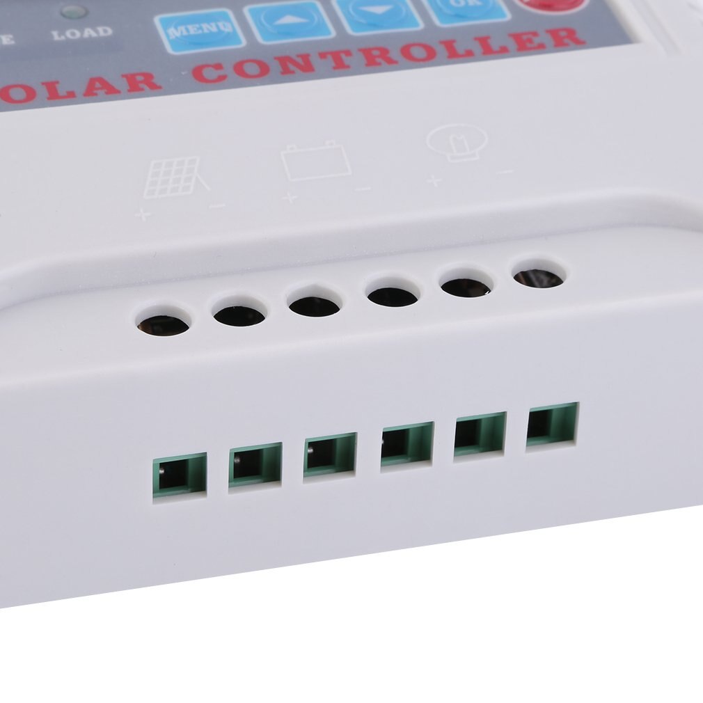 25A LCD Solar Panel Battery Regulator Charger Controller 12V/24V Auto Switch