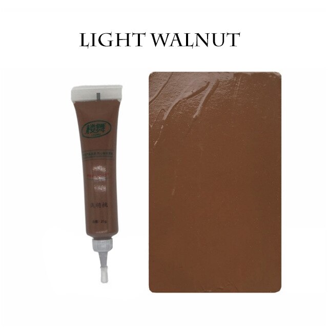 DIY Wooden Furniture Scratch Repair Tool Wood Floor Touch Up Paint Pen Fill Remover Home Furnitures Paint Wax Scratches Fix Care: Light Walnut
