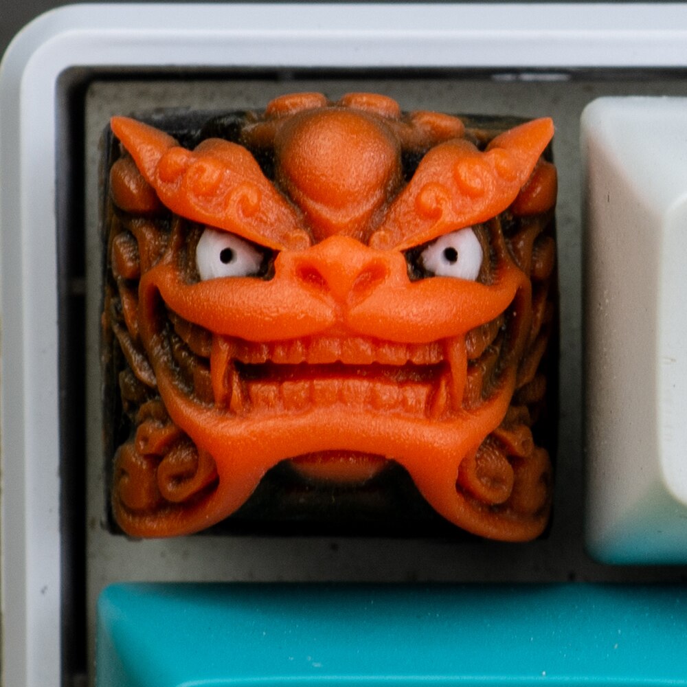 Keycaps for Mx Switches Mechanical Keyboard Individuality Resin Keycap 1pc Handmade ESC Keycap Keyboard Decoration Replacement: Orange