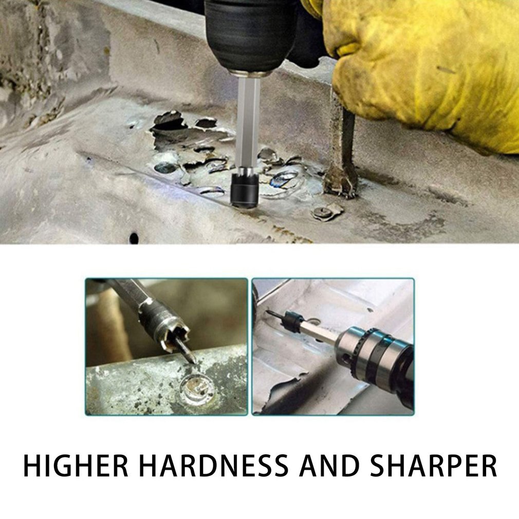 13pcs/set High Speed Steel Spot Welding Drill Spot Welding Cutter Rotary Spot Welding Cutter Remover Drill Bit Tool