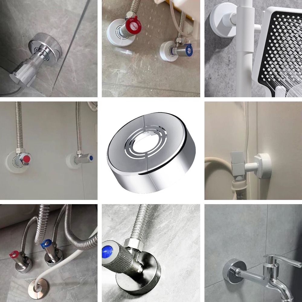 Useful ABS Shower Kitchen Faucet Cover Adjustable Plating Faucet Decorative Cover Wall Flange Kitchen Tap Accessories Shower