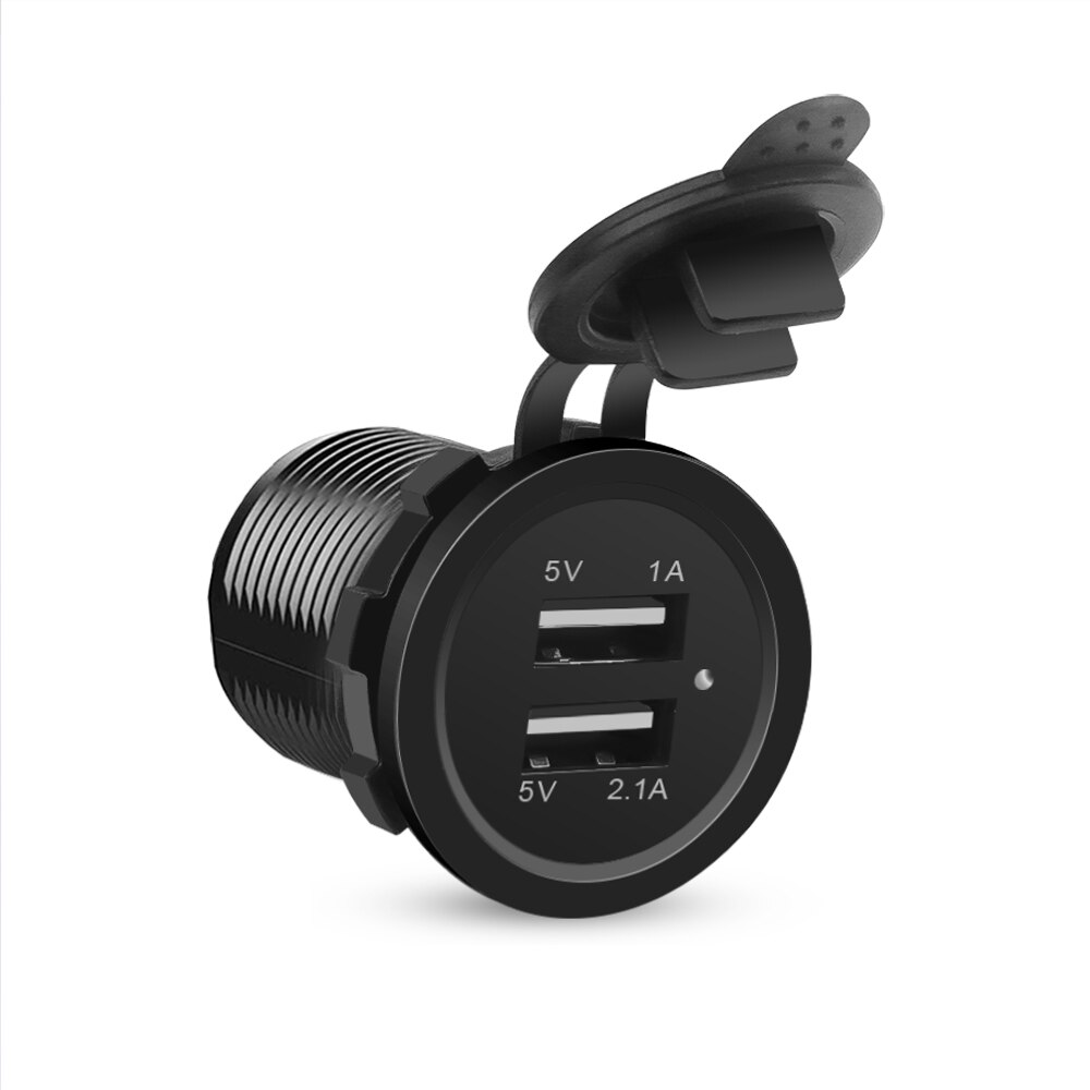 12v kaksois-usb-portti autolaturin pistoke tupakansytyttimen pistorasia autoveneen vedenpitävälle matkapuhelimen lataussovittimelle