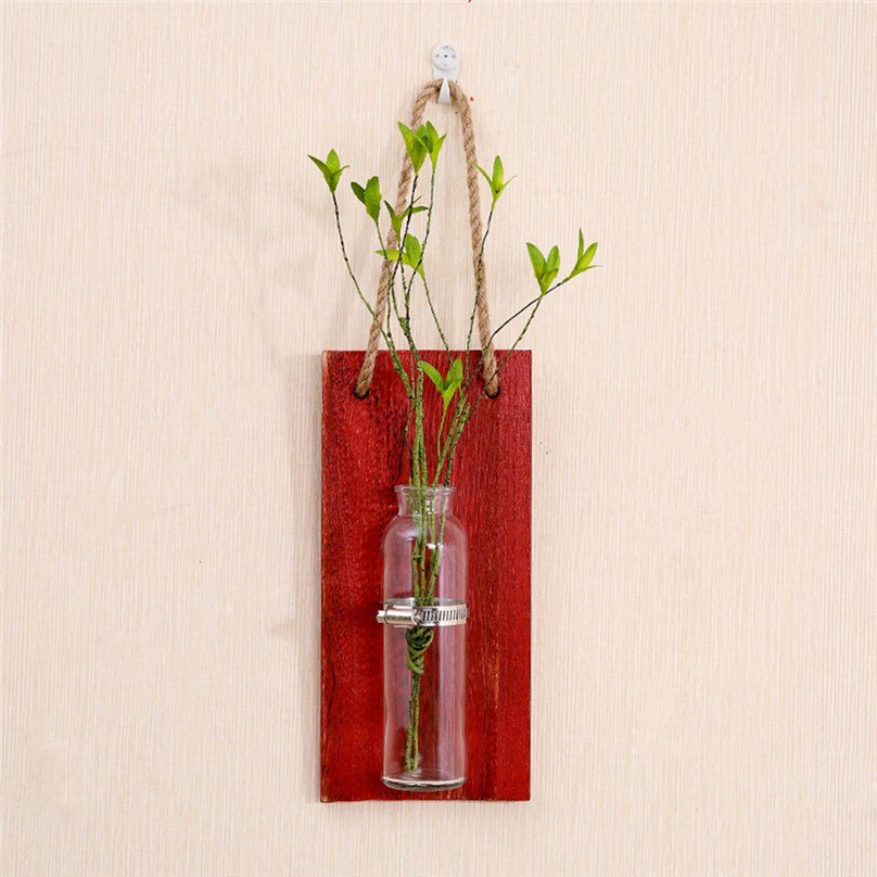 Muur Hydrocultuur Planten Vaas Muur Opknoping Bloempot Wanddecoratie Ornamenten home Decoratieve Planken #4A23