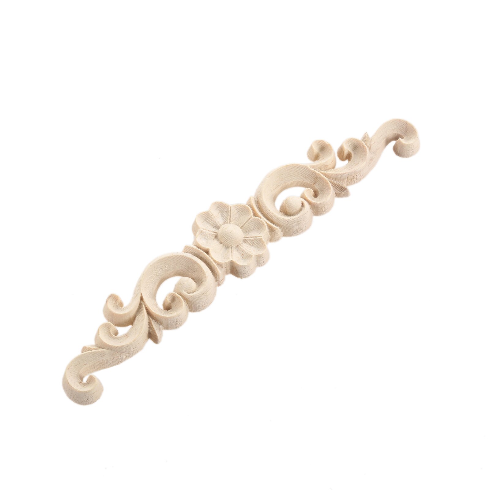 1 pc classical carved crafts Natural wooden decals Decorative items Unpainted wooden mouldings Home For furniture cabinets