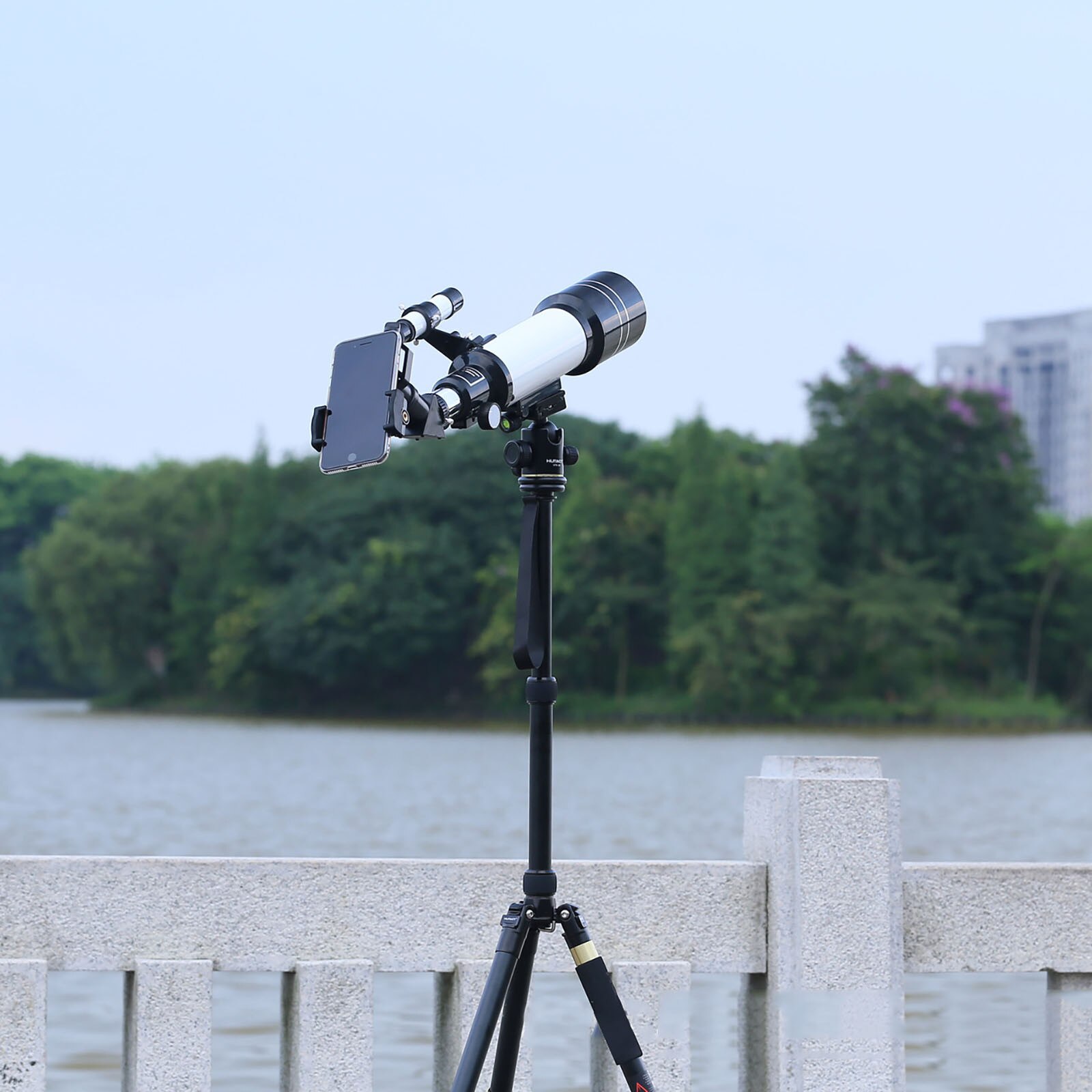 Astronomisk teleskop 70mm brytning teleskop månen ser for barn voksne astronomi nybegynnere 16x 67x linse teleskop