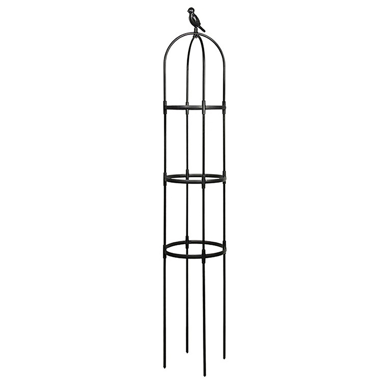 2/3 Floors Climbing Plant Trellis Garden Support Cages For Flowers Plants Frame DIY Stand: 4XL / Beige