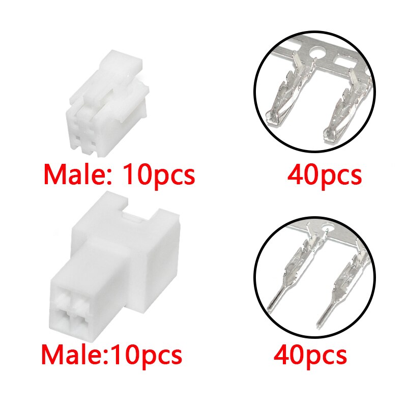 PHB2.0 Rubber Shell Phb 2.0Mm Afstand Connector Connector Dubbele Rij Gesp Mannelijke Plug Vrouwelijke Terminal 2*2P 3P 4P 5P 6P