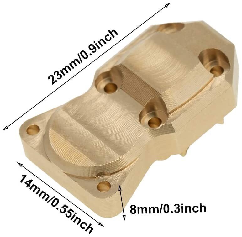 Durcheinander schwer Pflicht Differential Abdeckung Brücke Achse Abdeckung Aktualisierung Teile für 1/24 RC Raupe axial SCX24 90081 Zubehör