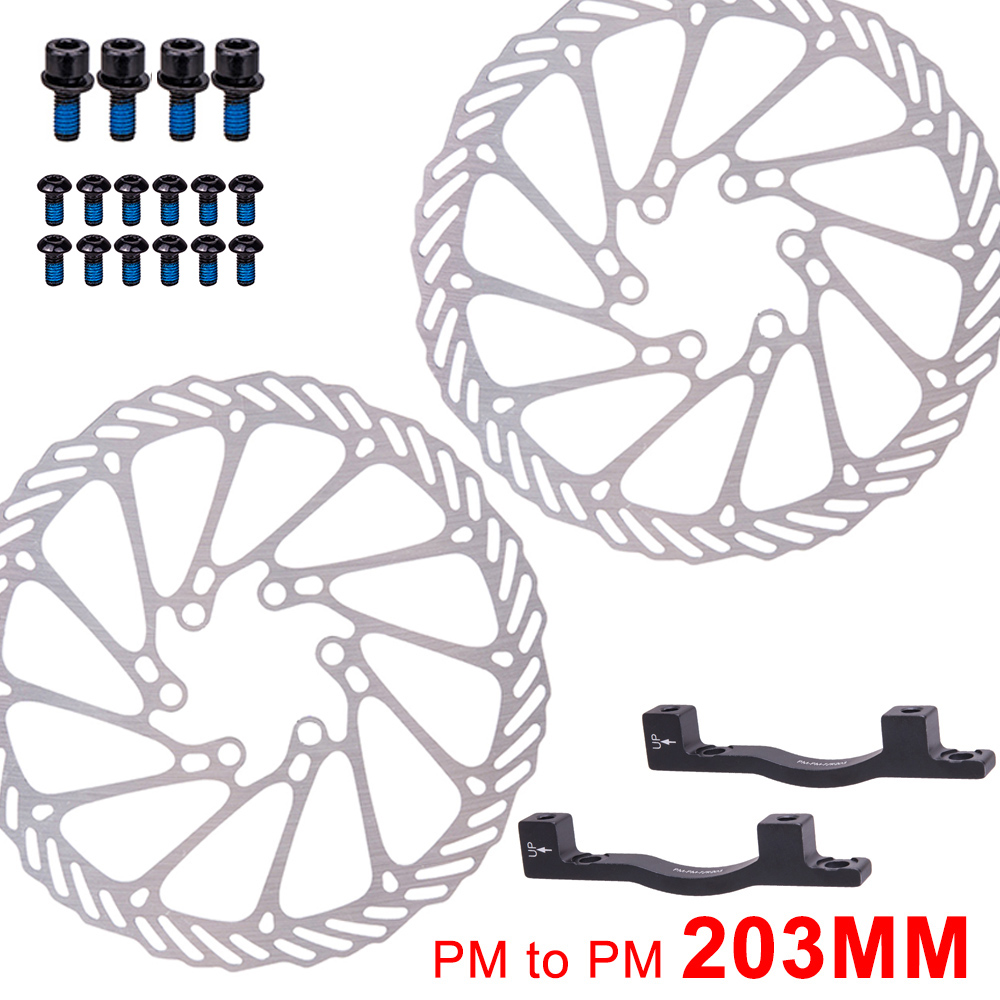 Ztto Mtb 4 Zuiger Fiets Hydraulische Schijfrem M840 Met Cooling Pads Olie Druk Racefiets Rotor Remklauwen Is Pm mount: PM-203mm Rotor 2pcs