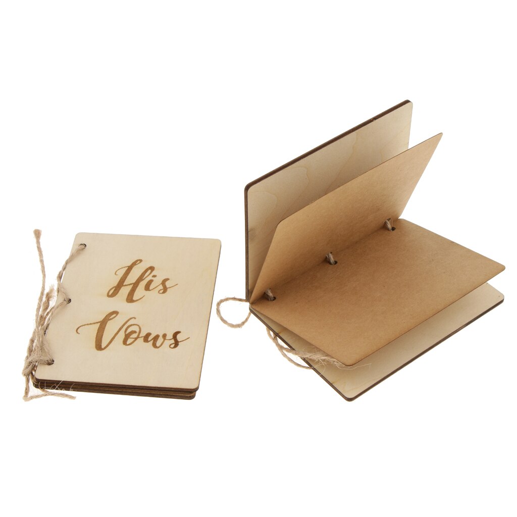 Onvoltooide Bruiloft Gelofte Boekjes Zijn Geloften Haar Geloften Boek Aandenken Ceremony Party Decor