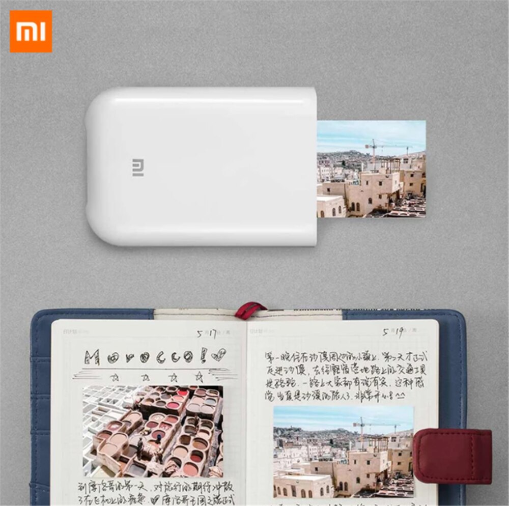 Xiaomi mijia AR Printer 300dpi Portable Photo Mini Pocket With DIY Share 500mAh picture printer pocket printer work with mijia