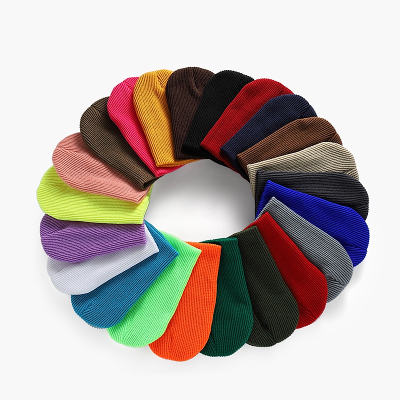 Wintermuts voor dames, meisjesmutsen, damesmutsen, herenmutsen, herfstmuts, zachte warme muts, effen kleur, unisex mutsen