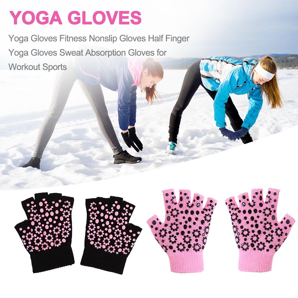 Yoga Handschoenen Fitness Antislip Handschoenen Half Vinger Yoga Handschoenen Zweet Absorptie Handschoenen voor Workout Sport