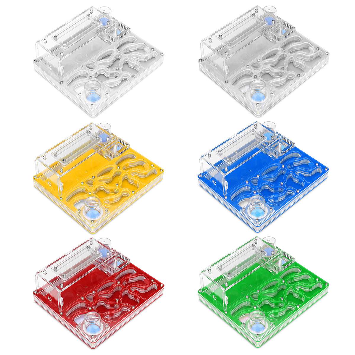 DIY Acryl Flat Ant Farm Large Ant Nest with Feeding Area Water Feeder Ant House Pet Anthill Workshop Multiple Colour