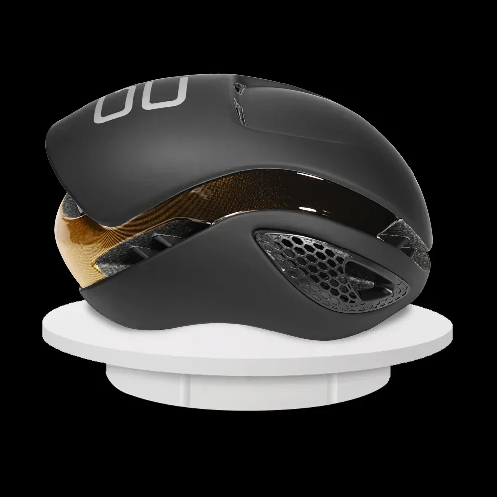 Fahrradhelm Ultraleichter Schutzhelm TT Zeitfahren Reiten Rennen Rennradhelm Fahrradhelm unisex Radfahren draussen Berg Straße: Weiß