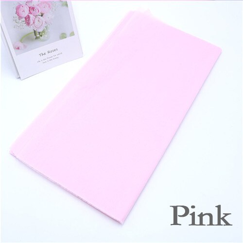 40 teile/los Einfarbig Seidenpapier Verpackung Faser Textur Blumen- wickelt DIY Blume Verpackung Weihnachten Gewebe Verpackung Papier: Rosa