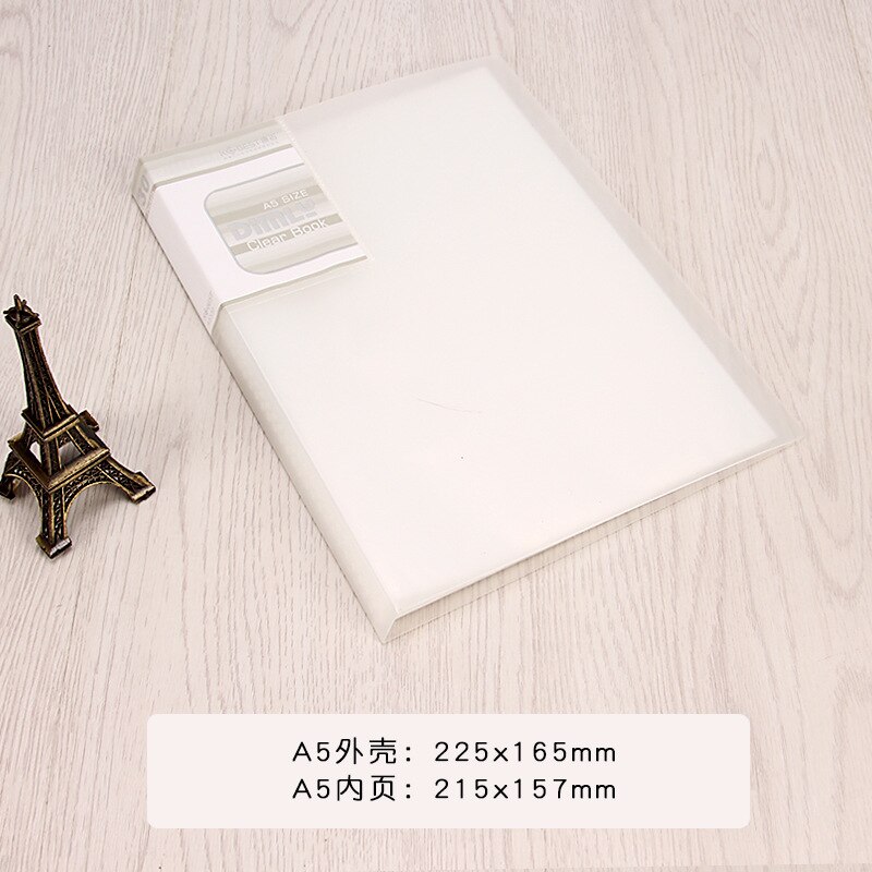 20 Page / 30 Page / 40 Page / 60 Page A5 File Folder Document Folder For Files Sorting Practical Supplies For Office And School: 30pages white