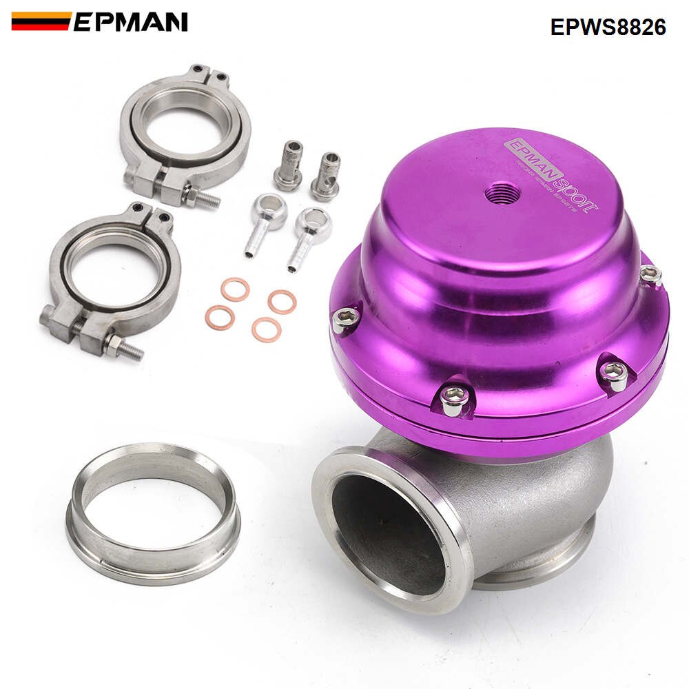 Epman Sport Car V44 MVR 44mm V Band External Wastegate Kit 24PSI Turbo Wastegate EPWS8826: Purple