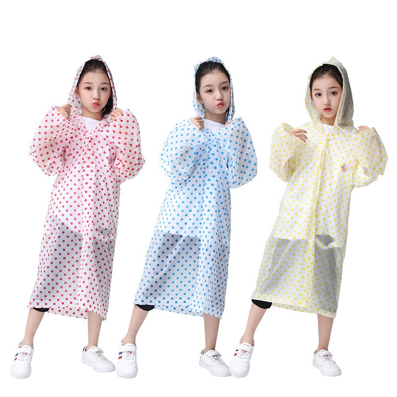 Impermeabile moda per bambini carino con cappuccio per bambini impermeabile addensato EVA Poncho impermeabile riutilizzabile per ragazzo ragazza giacca da pioggia tuta