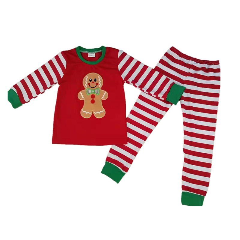 freundlicher Mädchen Herbst kleidung mädchen Outfits lebkuchen mann oben mit hosen Pyjama freundlicher Boutique kleidung