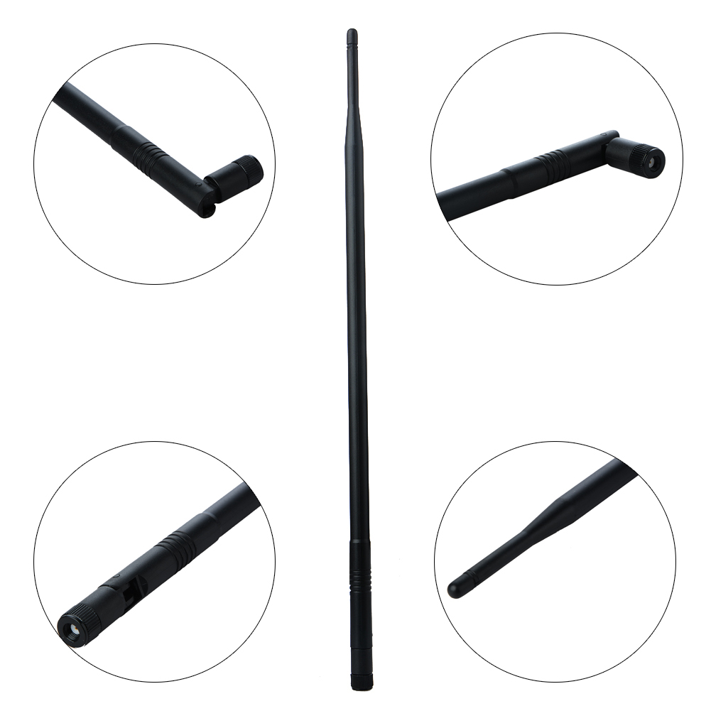 2.4GHz 9dBi 50W High Gain WiFi Wireless Networking Antenna RP-SMA Connector for Router Indoor Outdoor