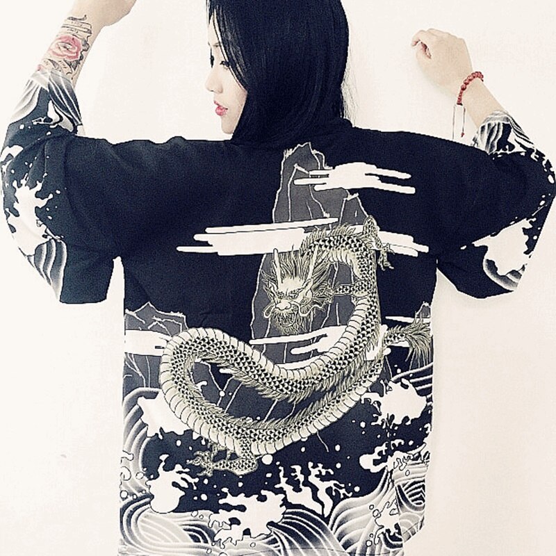 Kimono femmes hommes unisexe yukata japonais kimono homme femmes cardigan japonais streetwear japonais vêtements 10492