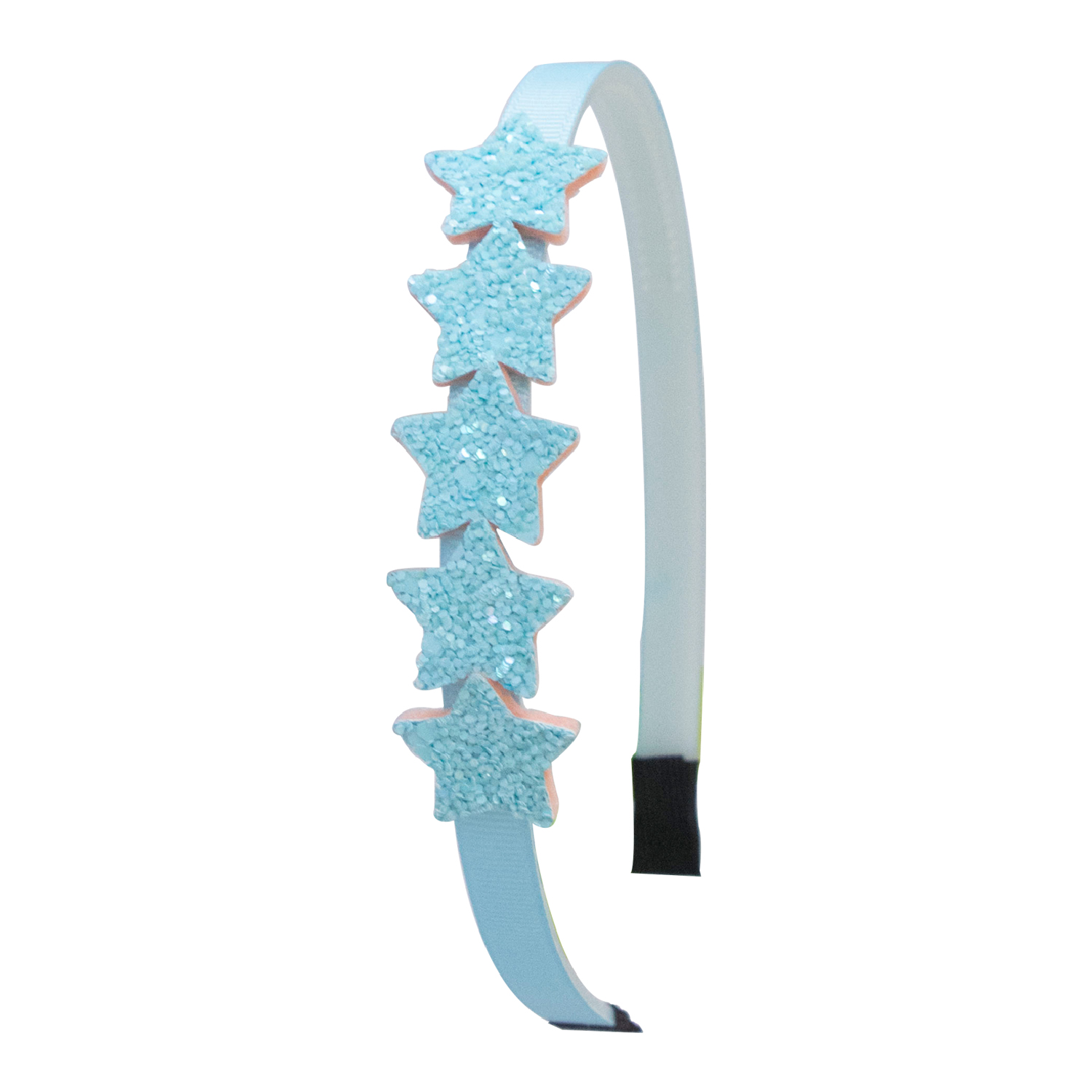 1 diademas bonitas con forma de estrella brillante para niñas, diademas con forma de estrella brillante, accesorios para el cabello para niños: Azul cielo