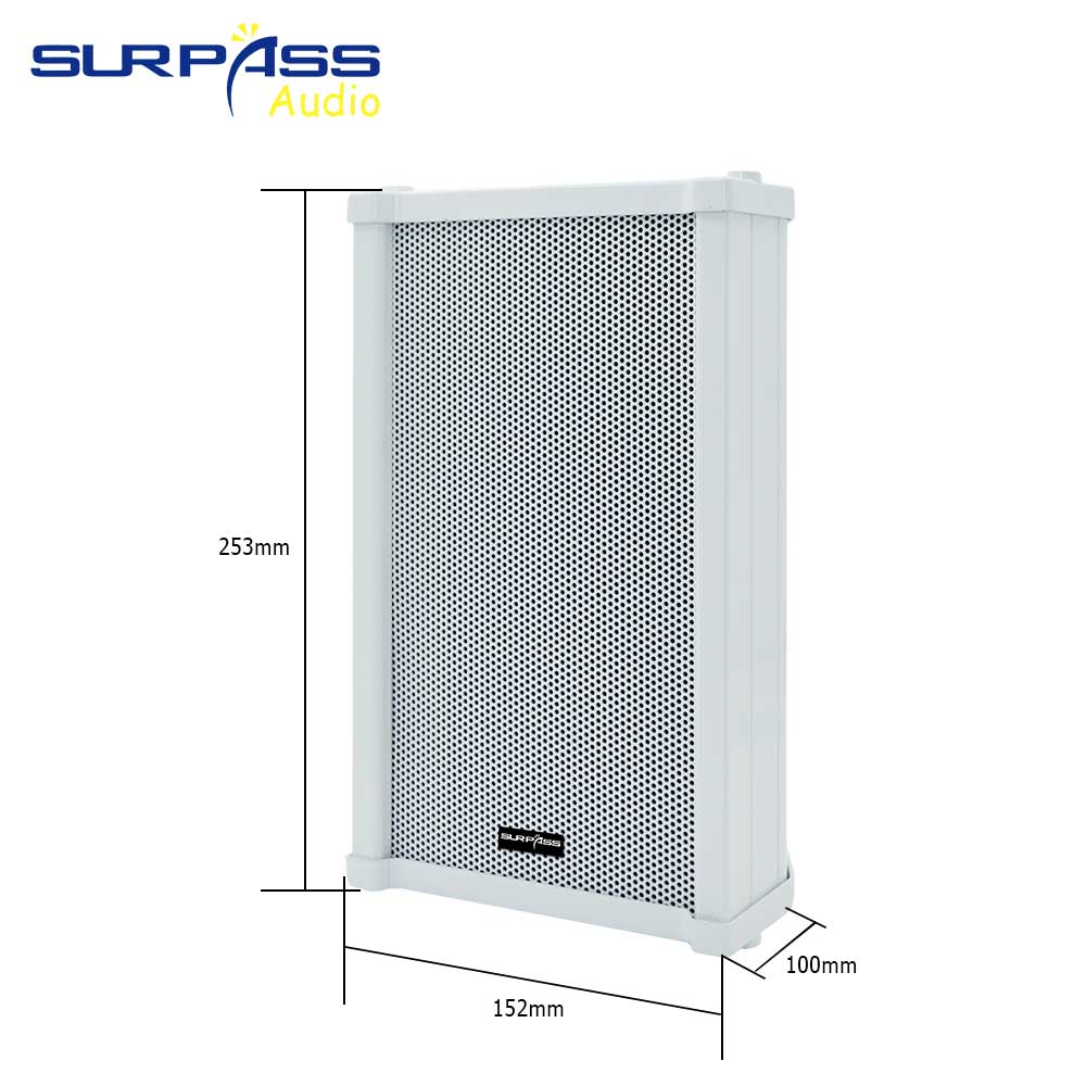 All Weather Waterproof Outdoor Columnn Speaker Wall Mount IP PA System Stereo Sound 10W Speaker Public Address HiFi Loudspeaker