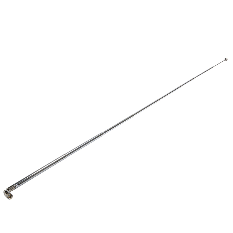 1.2m Telescopic Aerial Antenna 10 Sections Extendable FM Antenna Receiver Universal Aerial For Most F Connector DAB FM Radio