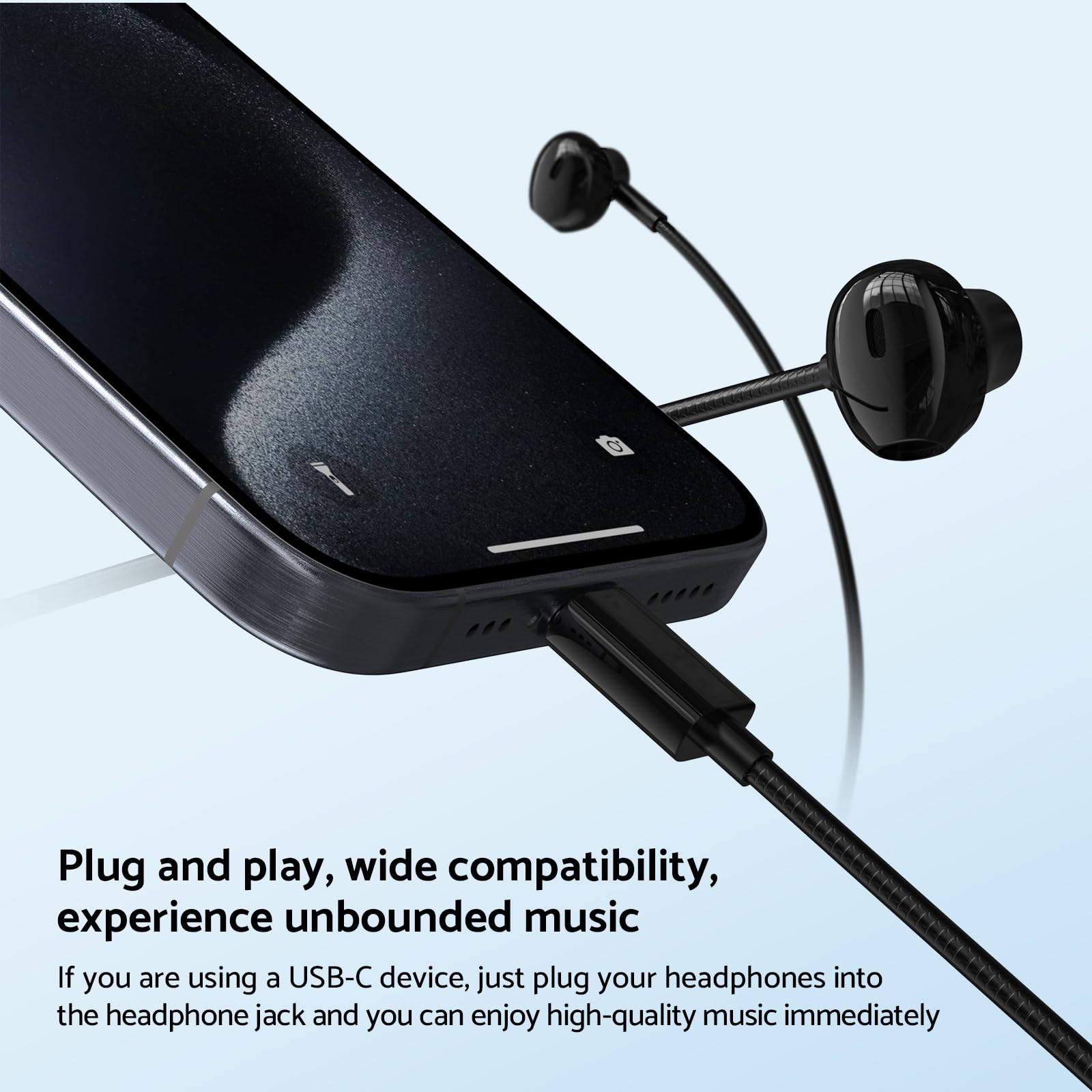 Typ C 3,5mm HIFI Stereo Verdrahtete Kopfhörer Schwere Bass in Ohr Kopfhörer Mit Mic Ohrhörer Lärm die Ermäßigung Gamer Headset für Xiaomi