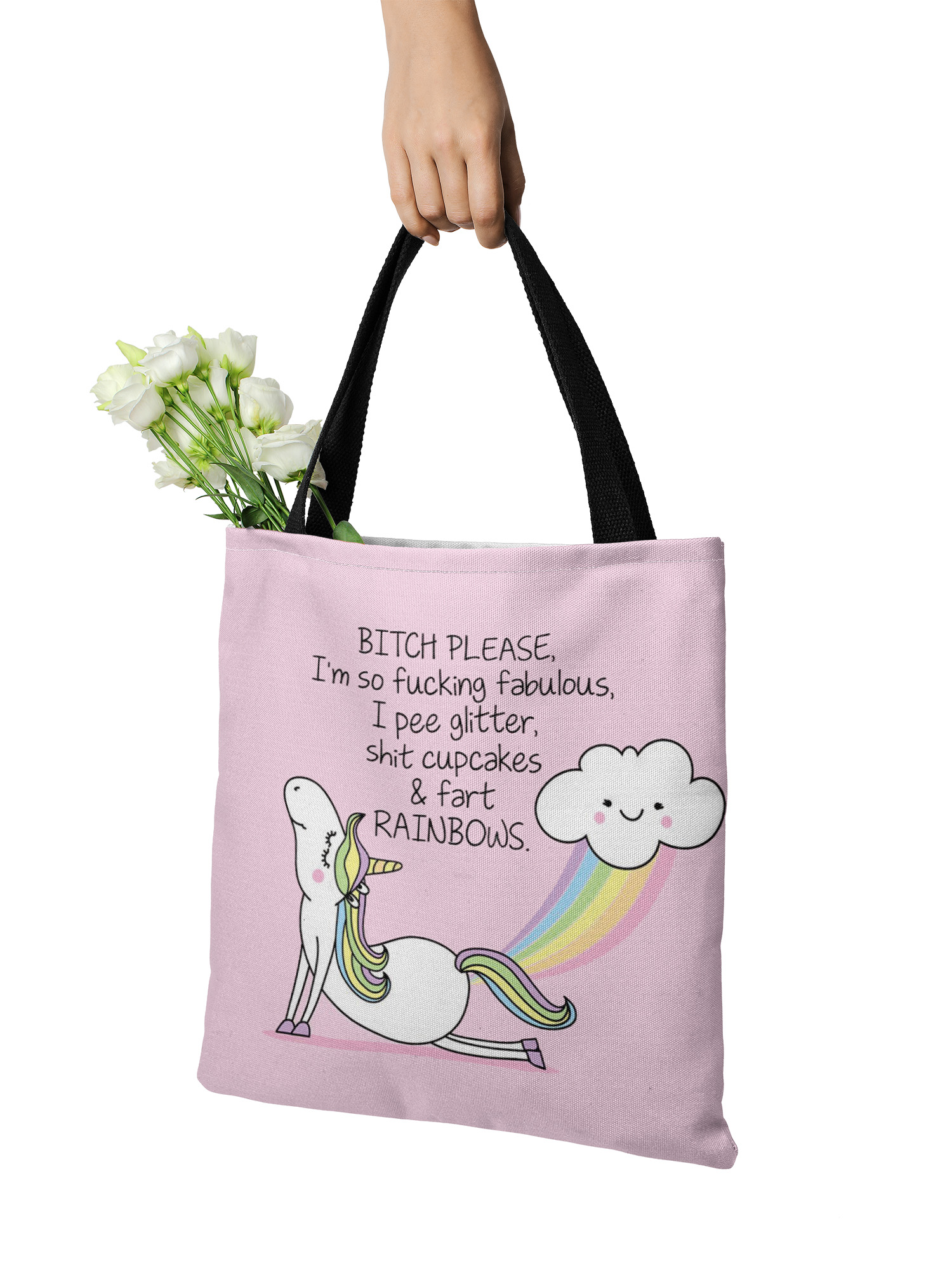 Volledig Gedrukt Draagtas Met Rits Kleurrijke Patroon Vrouwen Shopper Tas Meisje School Opslag Boek Schoudertas