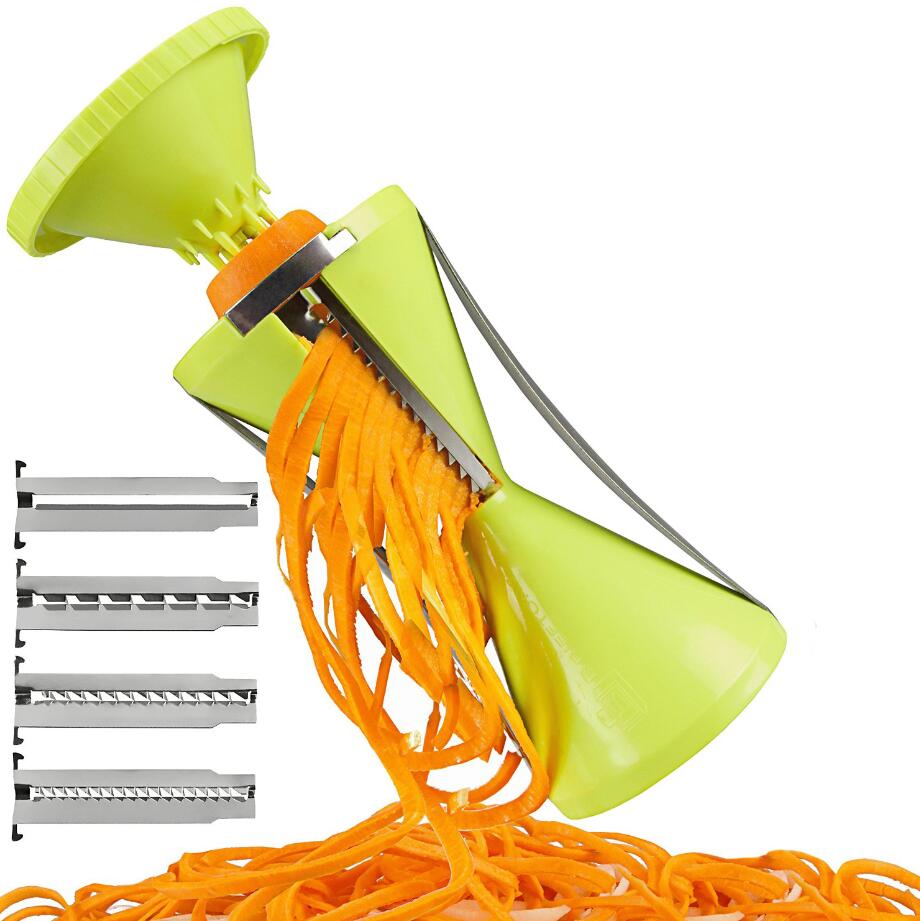 Gemüse Spiralizer Reibe Gemüse Spirale Hobel Cutter Spiralizer für Karotte Gurke Zucchini Küche Werkzeug Gerät: Ursprünglich Titel