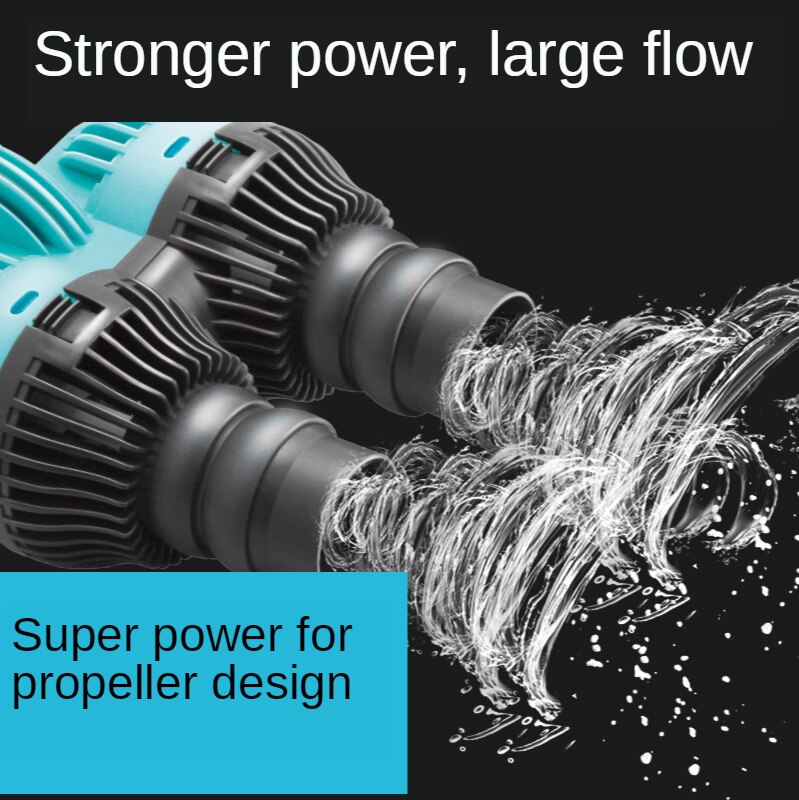 Aquarium Wave Maker Pump Single Double Magnet Head 360 dergee Adjustable Wave Flow Pump for Fish Tank 220/240V Wave Water Pump