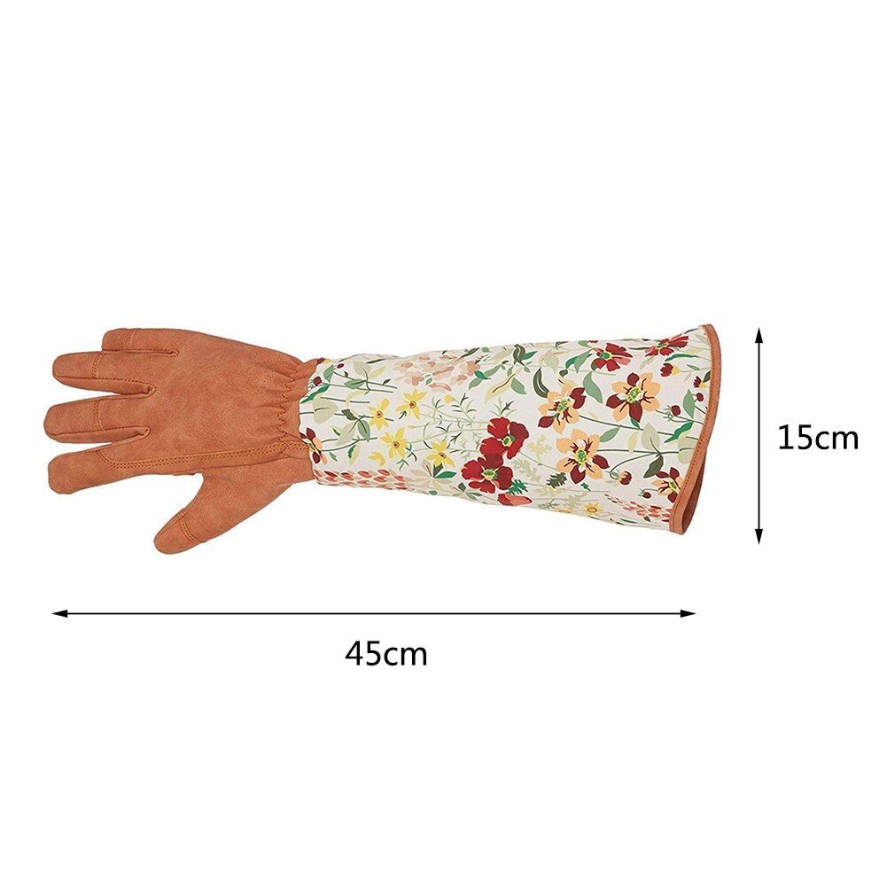 1 par de guantes de jardinería de manga larga, guante Dacron, guantes resistentes al frío, guantes resistentes al agua, poda, accesorios de trabajo para jardín