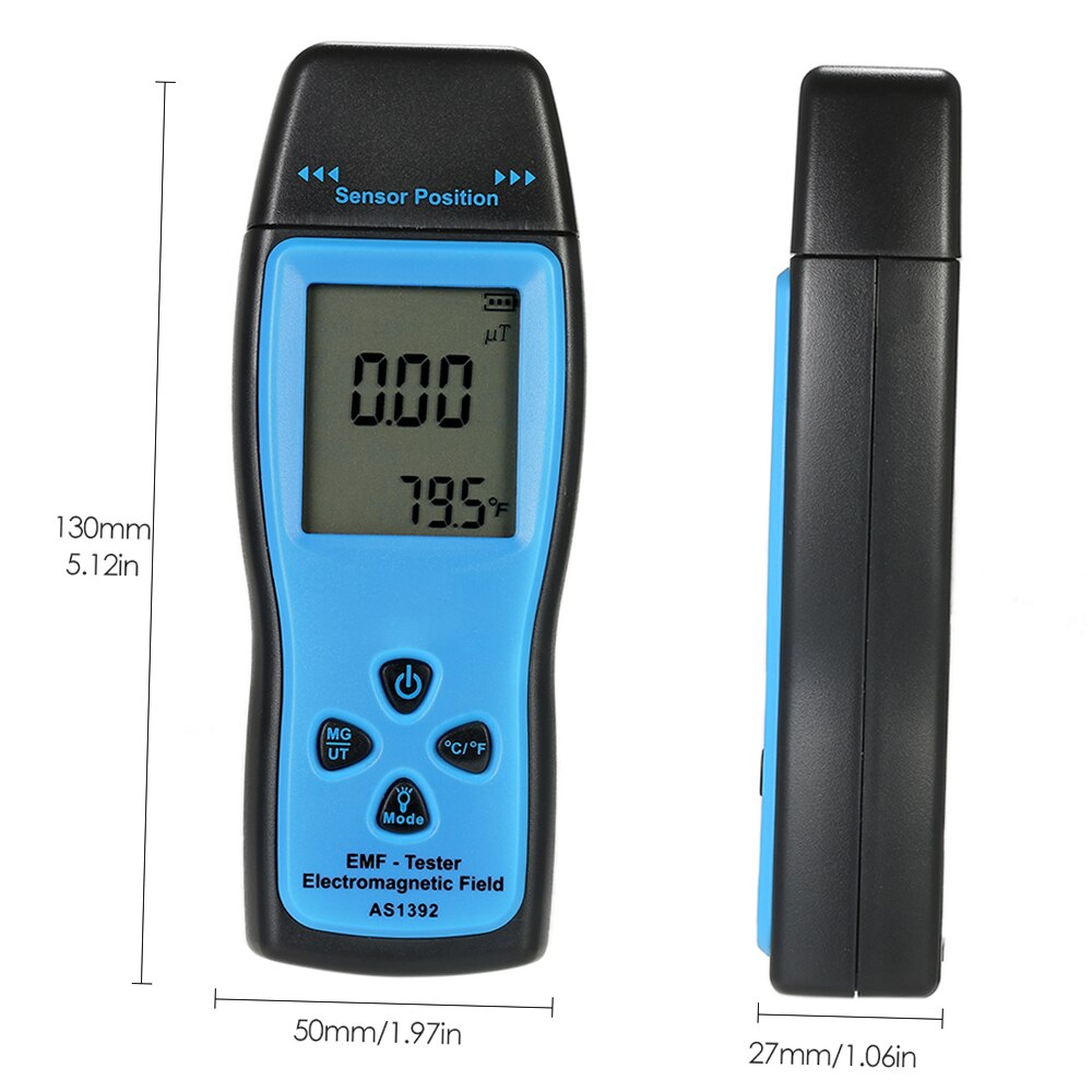 SMART SENSOR EMF Meter Radiation Dosimeter Geiger Counter Dozimeter Mini Digital LCD Electromagnetic Field Radiation Detector